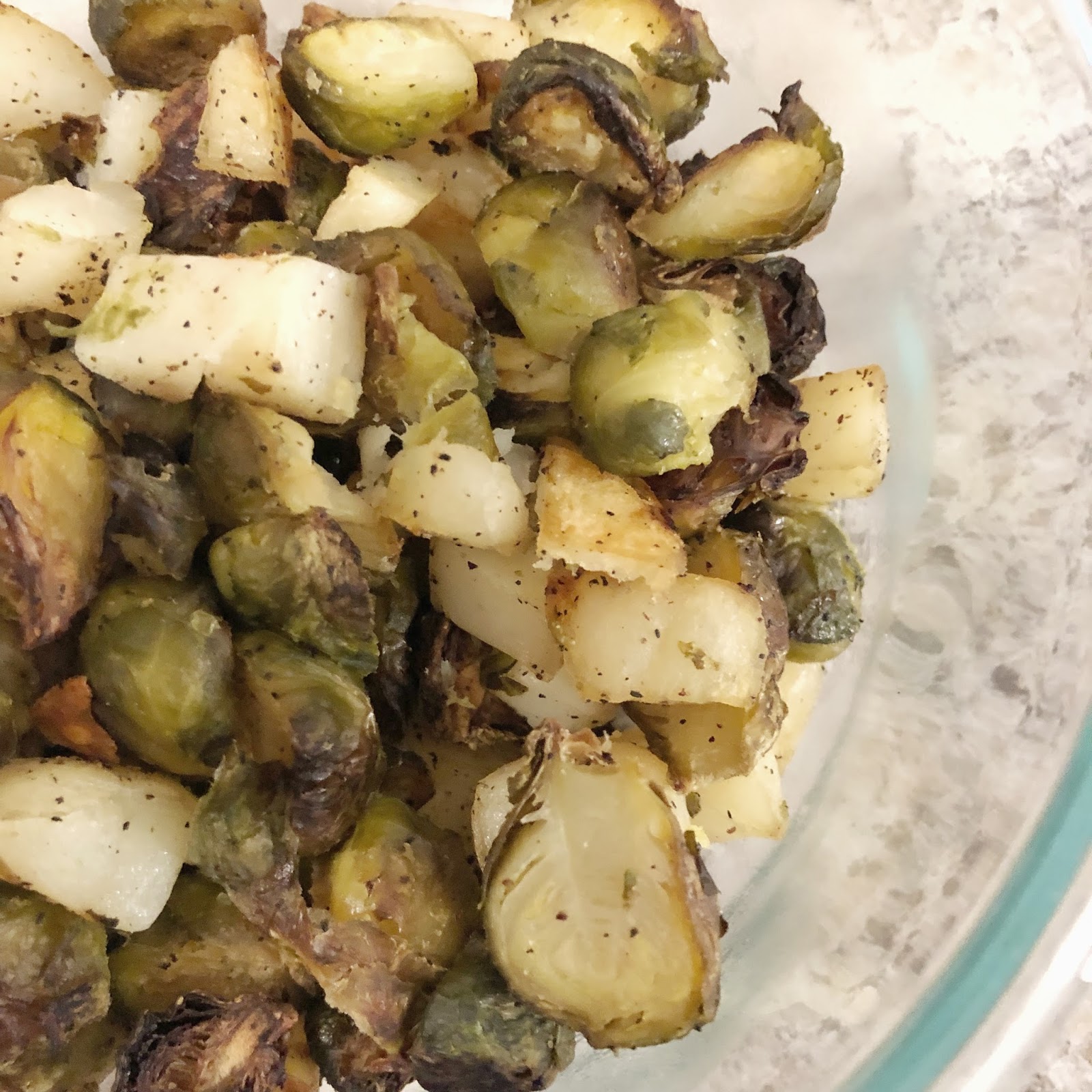 Roasted Brussels Sprouts and Potatoes Fashion meets Food