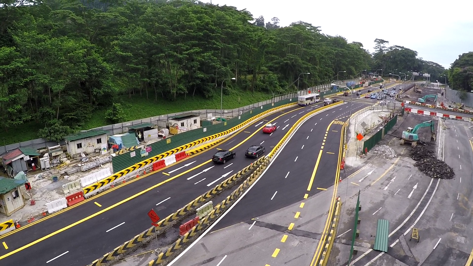 Downtown Line Construction Hume Diverts