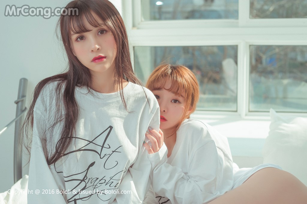 BoLoli 2017-04-07 Vol.042: Models Xia Mei Jiang (夏 美 酱) and Liu You Qi Sevenbaby (柳 侑 绮 Sevenbaby) (51 photos) photo 1-15