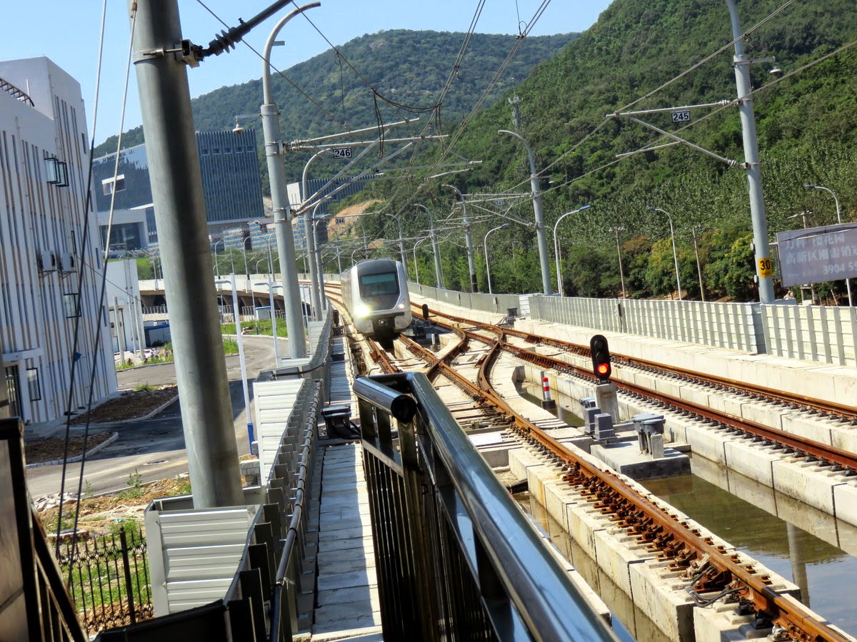 Richard's Tram Blog DALIAN NEW LRV EXTENSION ROUTE 202 ON 25 AUGUST 2014