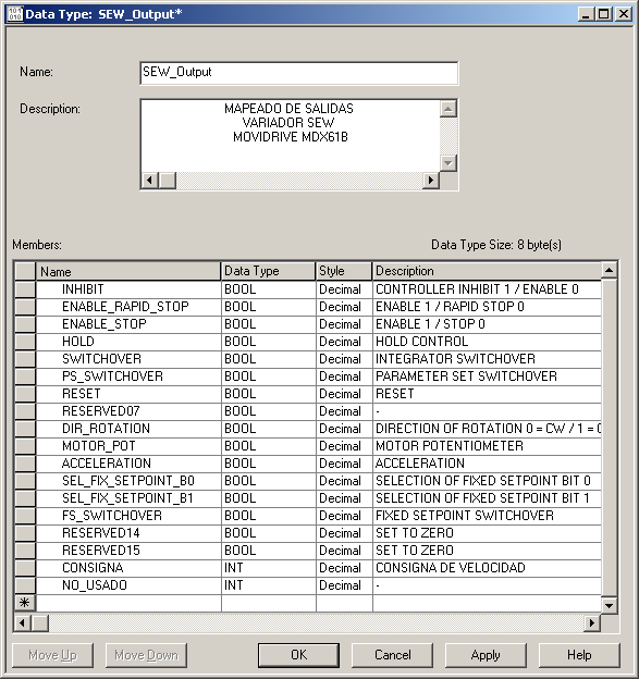 Notas de automatización Comandando variadores Sew Movidrive MDX61B a