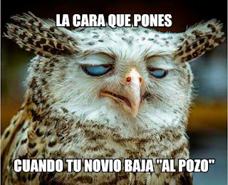 la cara que pones cuando tu novio baja al pozo meme de humor