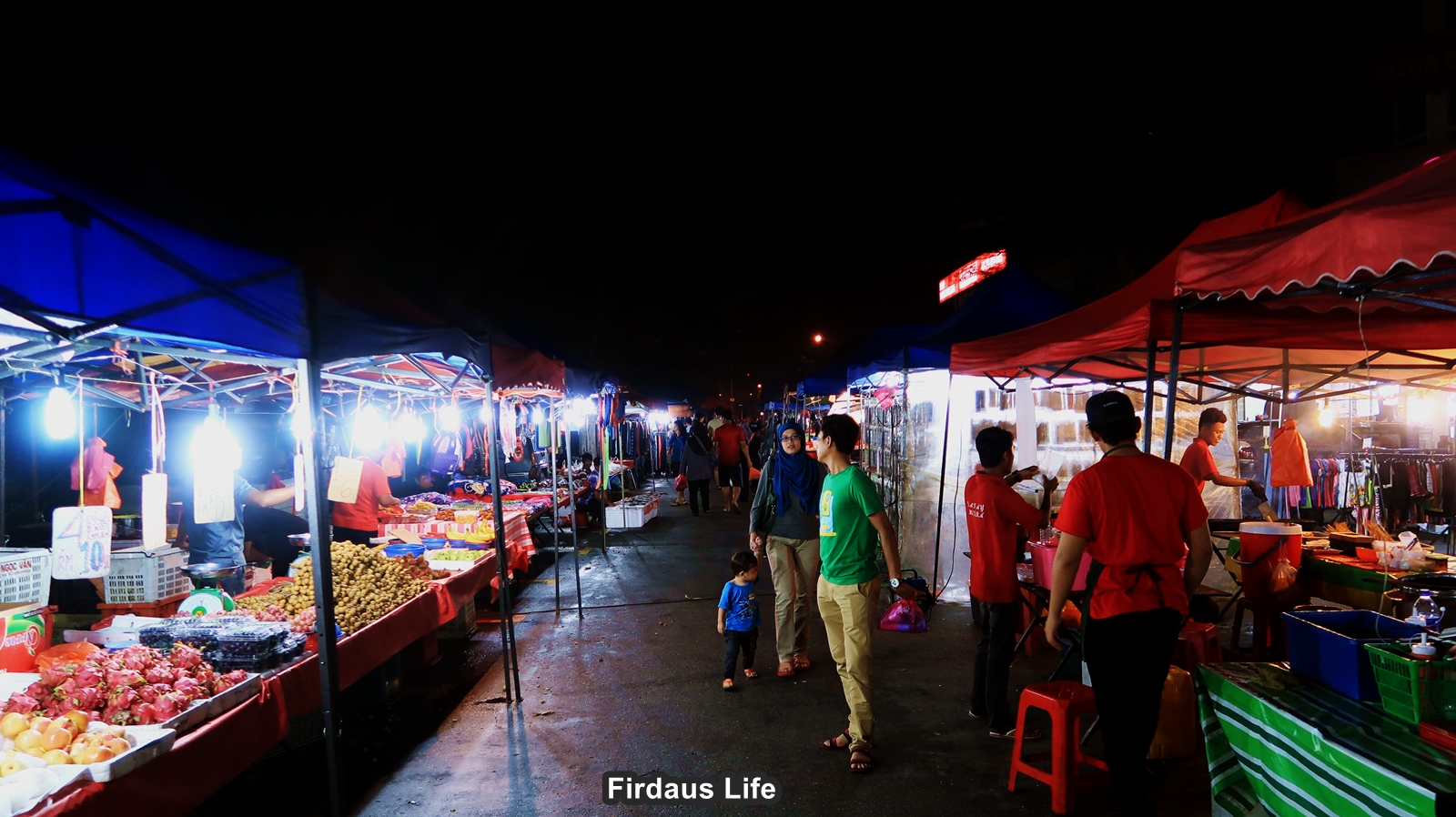 Pasar Malam Setia Alam - Firdaus Life