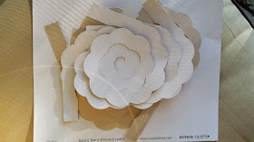 Coredinations, Whitewash, Texture of wood rose made of paper