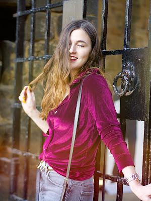 burgundy blouse