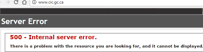 cic website crashed