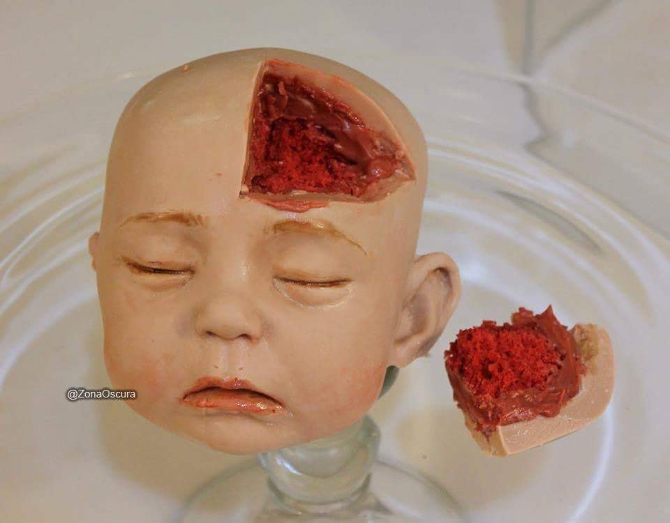 kue bentuk kepala bayi