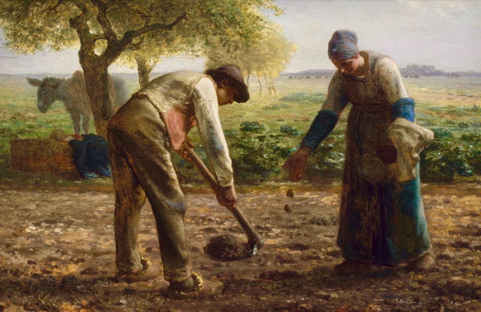 El Poder del Arte: Los sembradores de patatas,obra de Jean-François Millet