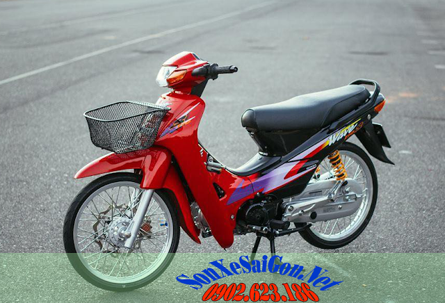 Sơn xe Honda Wave Alpha màu đỏ