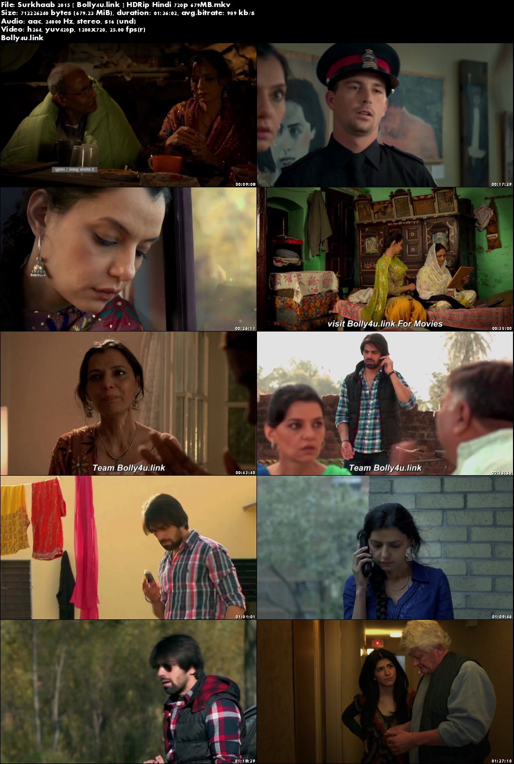 Surkhaab 2015 HDRip 650MB Full Hindi Movie Download 720p