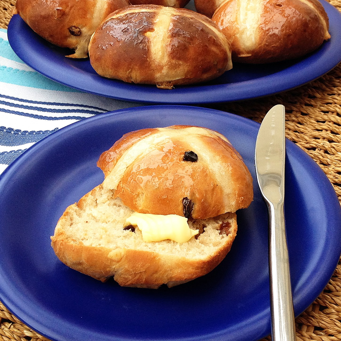 The Crispy Crouton: Traditional Sticky Hot Cross Buns
