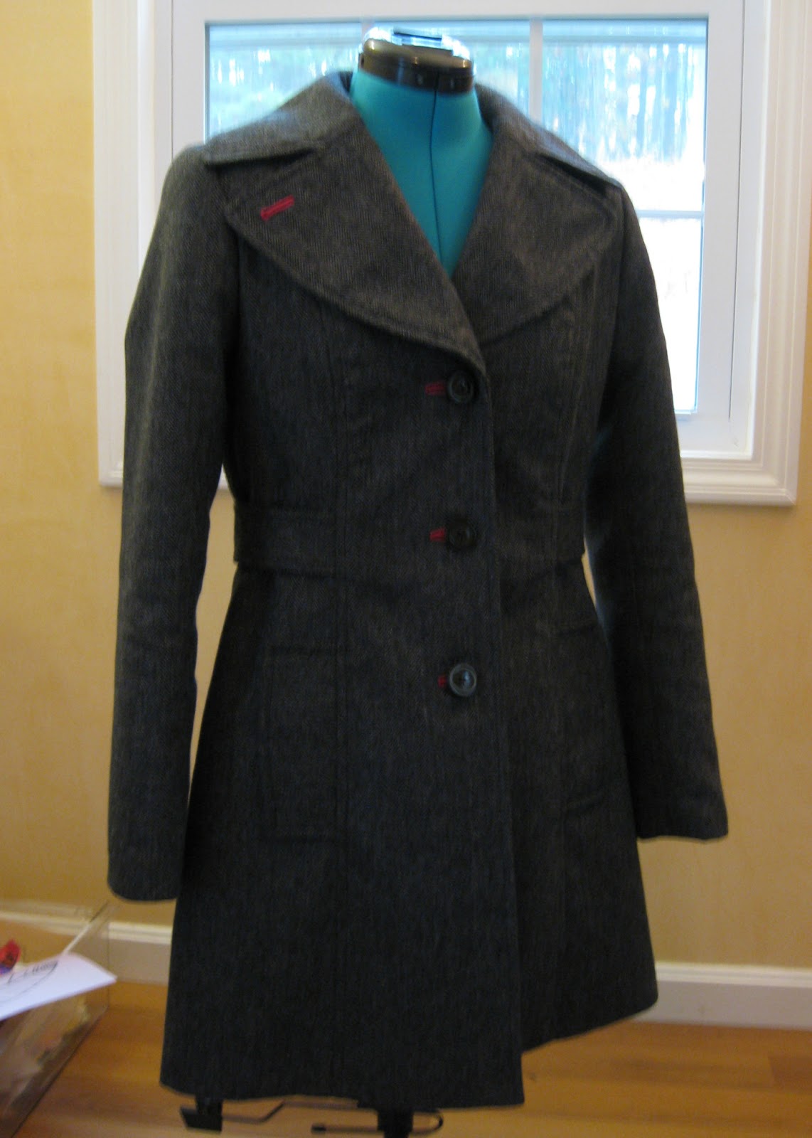 notes from a mad housewife: project winter coat: finished it!