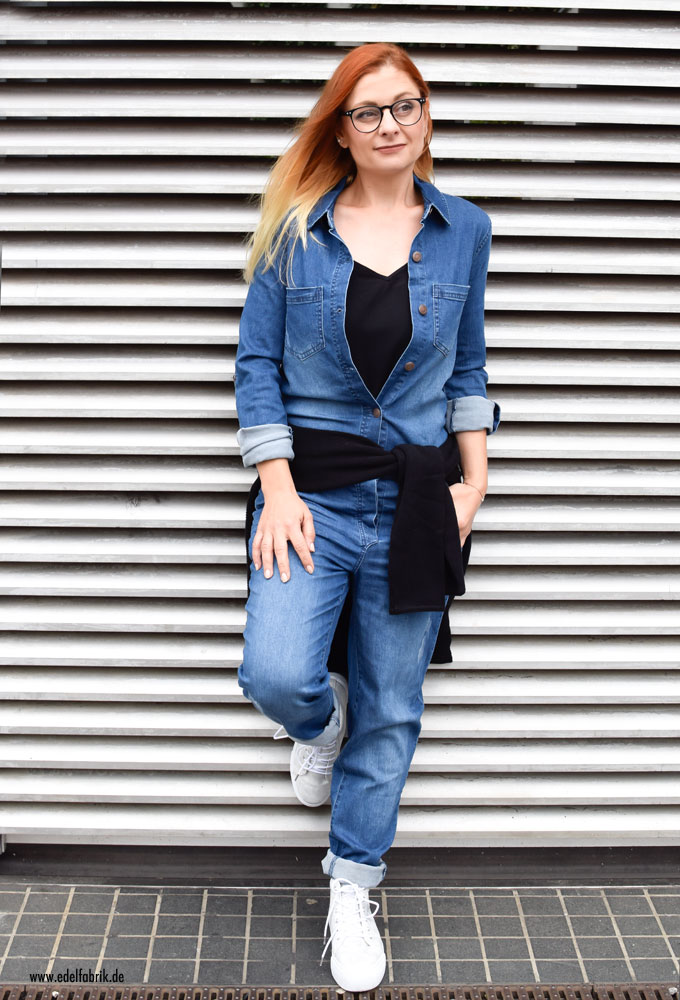 Jeans Overall aus der Heidi Klum Mode Kollektion für Lidl Heidi and the City, Heidi Klum by Esmara, Jeans Jumpsuit