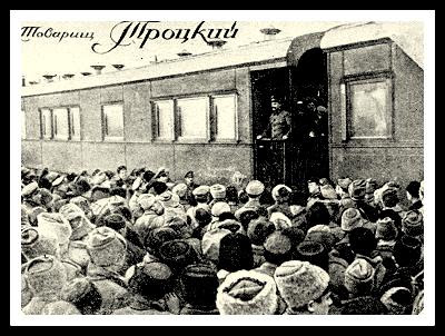trotsky tren blindado ruso bolchevique