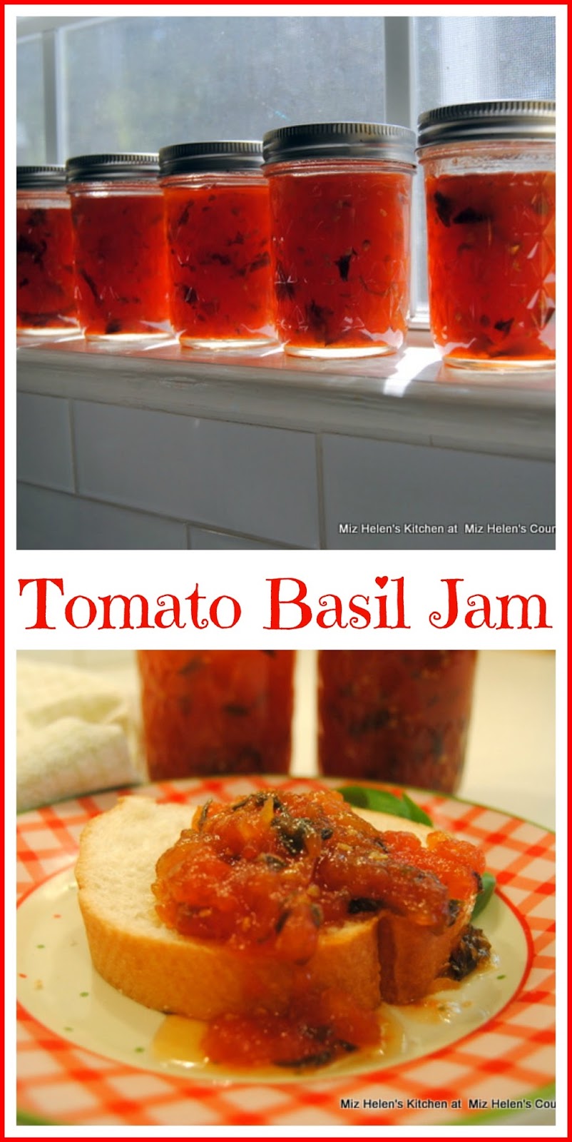 Tomato Basil Jam