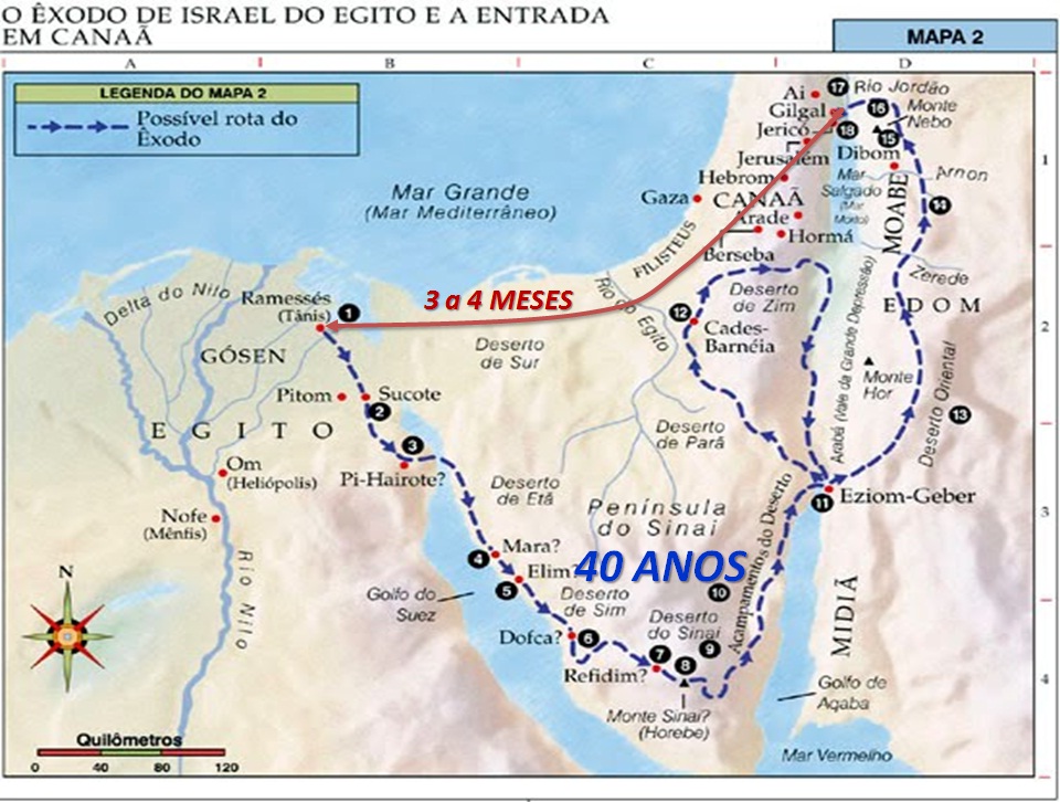 Exodo de Israel de Egipto a