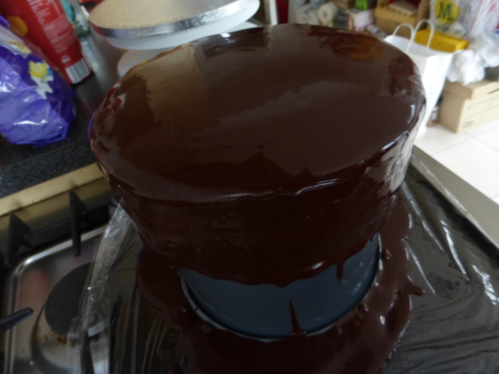 Chocolate Mirror Cake with Whipped Ganache Recipe