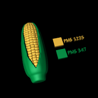 3D Corn created by Kurt Keller at Imagine That! Design with Cinema 4D