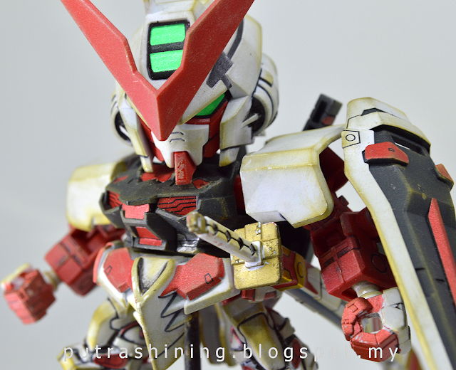 SD Gundam EX-STANDARD Gundam Astray Red Frame custom weather by Putra Shining