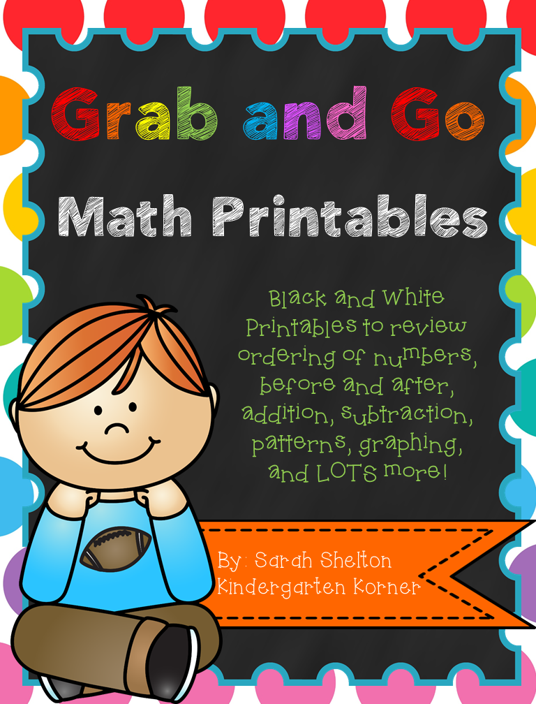 http://www.teacherspayteachers.com/Product/Grab-and-Go-Math-Printables-Numbers-1-20-1368971