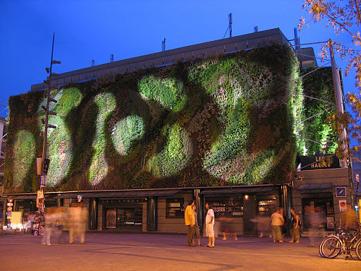 Muro vegetal o jardín vertical diseñado por Patrick Blanc Muro vegetal o jardín vertical diseñado por Patrick Blanc