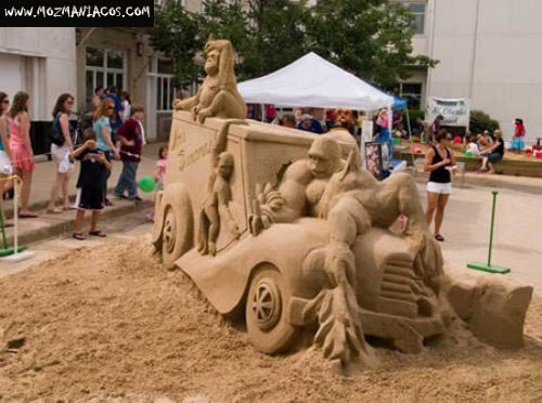 Escultura de areia