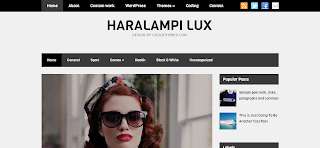 Haralampi Lux Blogger Template is a Clean Wordpress To Blogger Converted Blogger Template