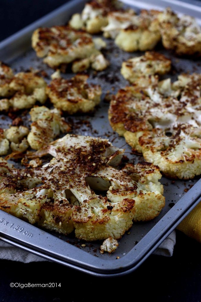 Mango & Tomato Za'atar Roasted Cauliflower With Tahini Sauce