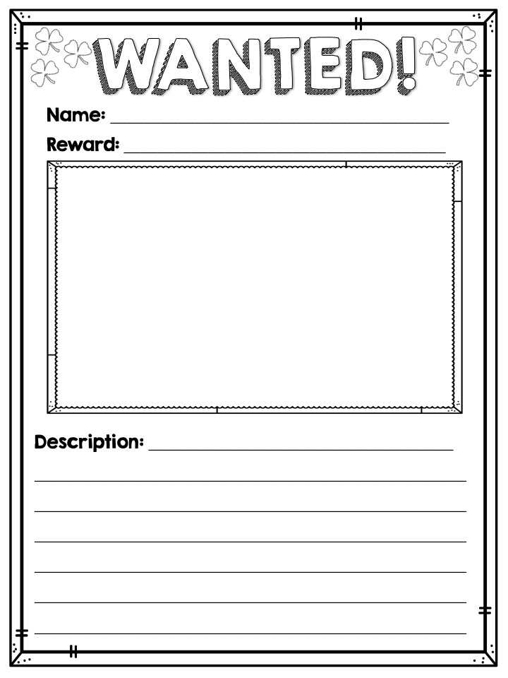 St. Patrick's Day Writing Freebie - A Classroom For All Seasons