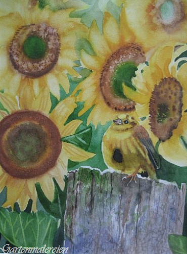 Gartenmalereien: Malmotive im August