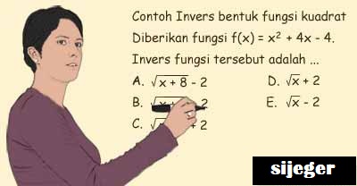 Cara Mudah Penyelesaian Fungsi Invers Materi Belajar