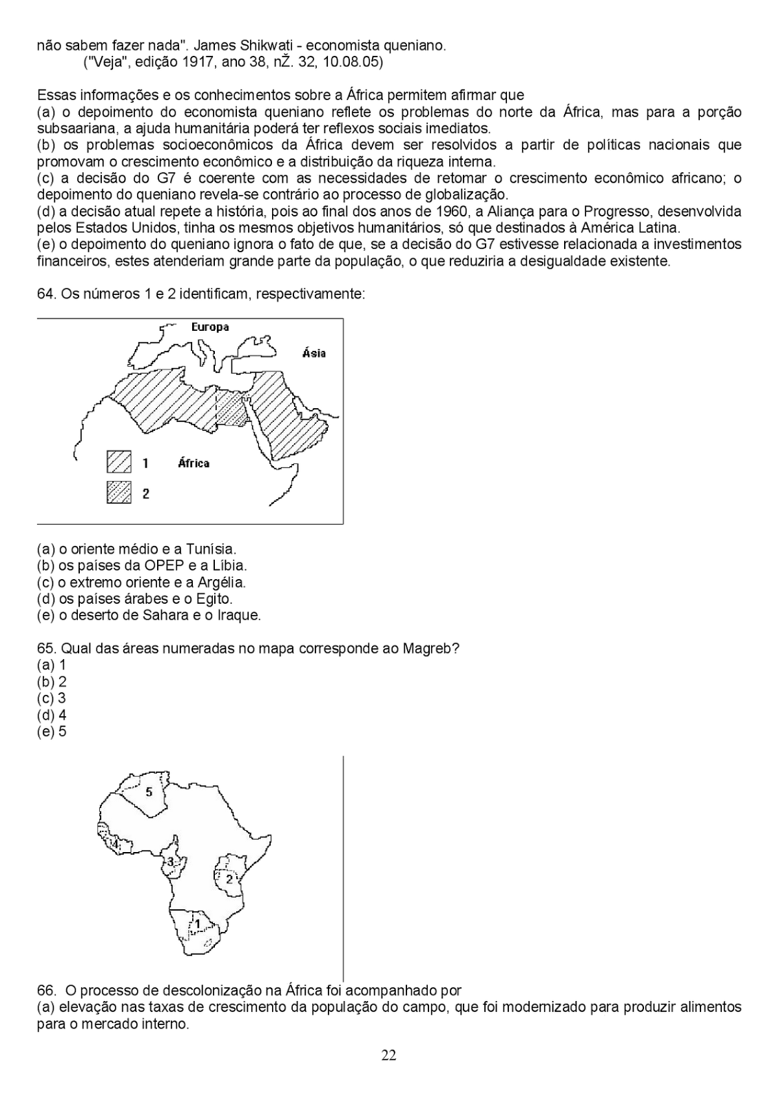 GEOGRAFIA 8° ANO EXERCÍCIOS SOBRE A ÁFRICA COM GABARITO ATIVIDADES PARA IMPRIMIR II ATIVIDADES