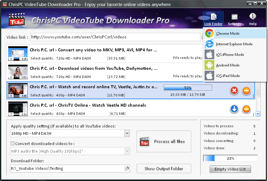 ChrisPC VideoTube Downloader Pro 14.22.0624 Full