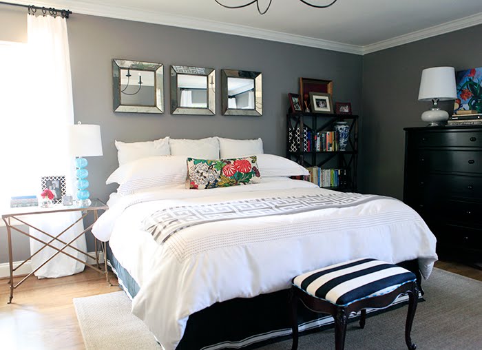 design studio B: more gray bedroom love...