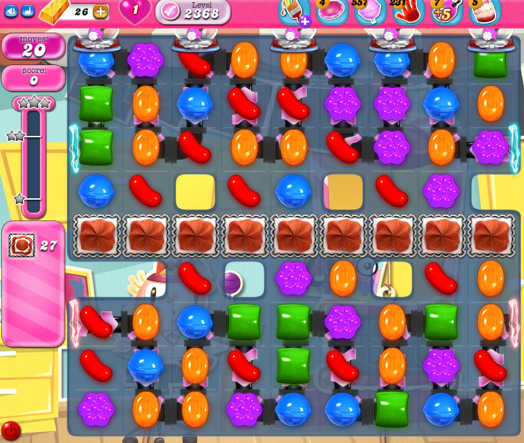 Candy Crush Saga level 2368 Candy Crush Saga level 2368
