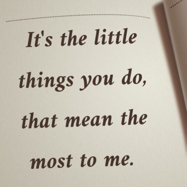 Little Things