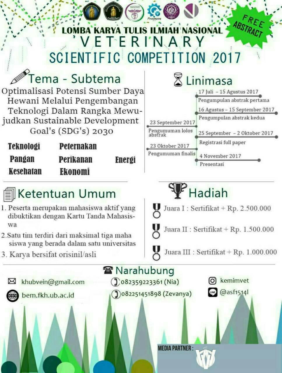 Lomba Karya Tulis Nasional (LKTIN) VEIN 2017 di Universitas Brawijaya Lomba Karya Tulis Nasional (LKTIN) VEIN 2017 di Universitas Brawijaya