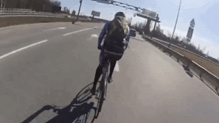 go pro view cyclist getting hit by lorry truck hits cyclist at junction