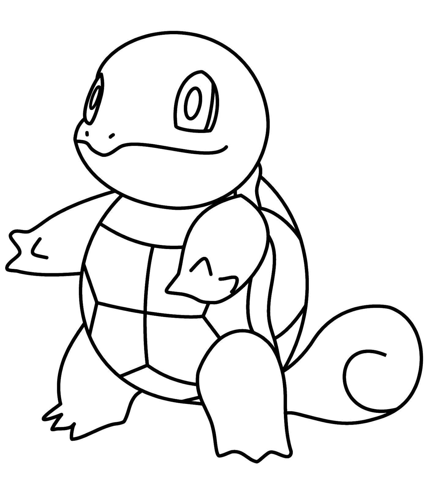 New Squirtle Coloring Pages Download - Free Pokemon Coloring Pages