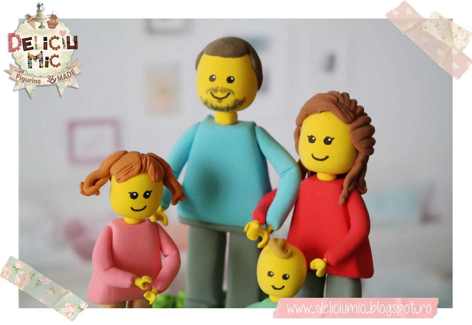 Figurine de tort LEGO "Familie de lego" 