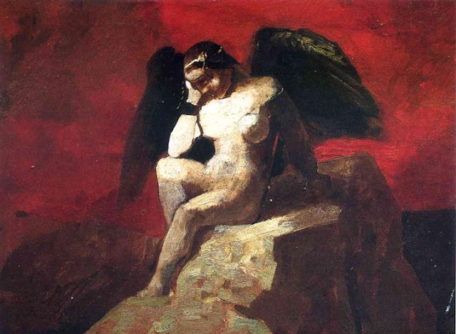 Odilon Redon - Ange enchaîné