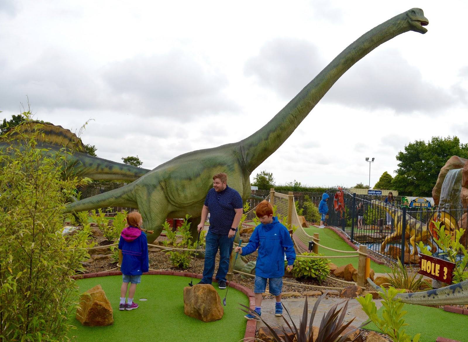 Dinosaur Golf at Heighley Gate Garden Centre North East Family Fun