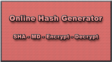 Online Hash Generator Online Hash Generator