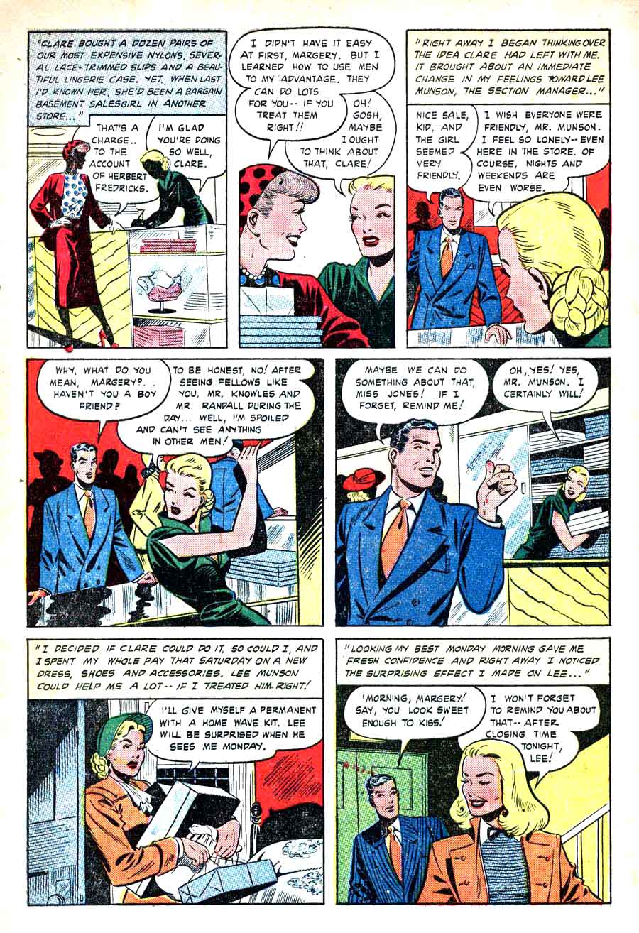 Matt Baker golden age romance st johns 1950s comic book page - Pictorial Confessions #3