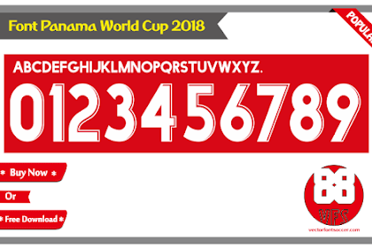 Font Panama World Cup 2018