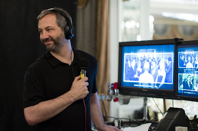 Judd Apatow on the set of Trainwreck