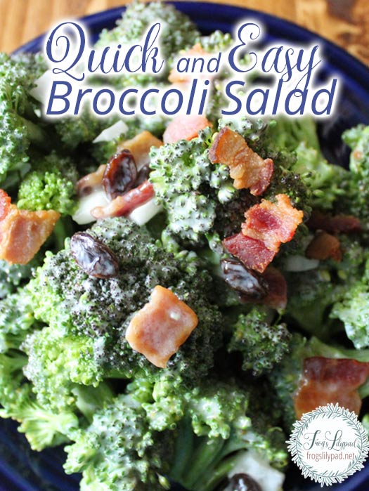 Quick and Easy Broccoli Salad #Recipe #Salad