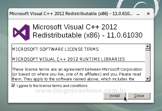 Instalador do Microsoft Visual C++ 2012 Redistributable Instalador do Microsoft Visual C++ 2012 Redistributable