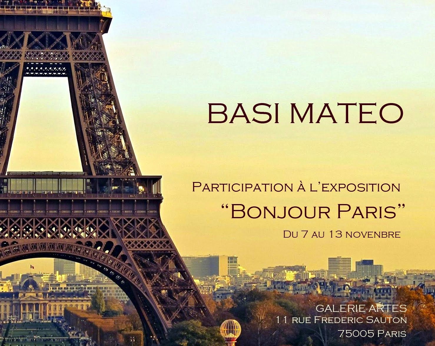 EXPOSICION BONJOUR PARIS