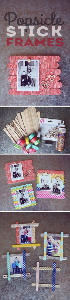 กรอบรูป DIY จากไม้ไอติม กรอบรูป DIY จากไม้ไอติม